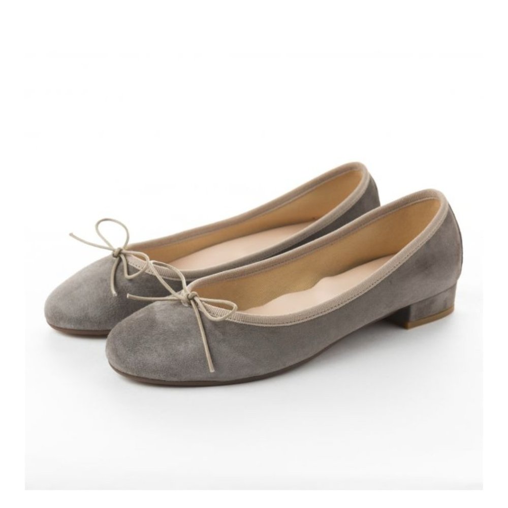 Ballerette Taupe Suede Ballet Flats sz 39